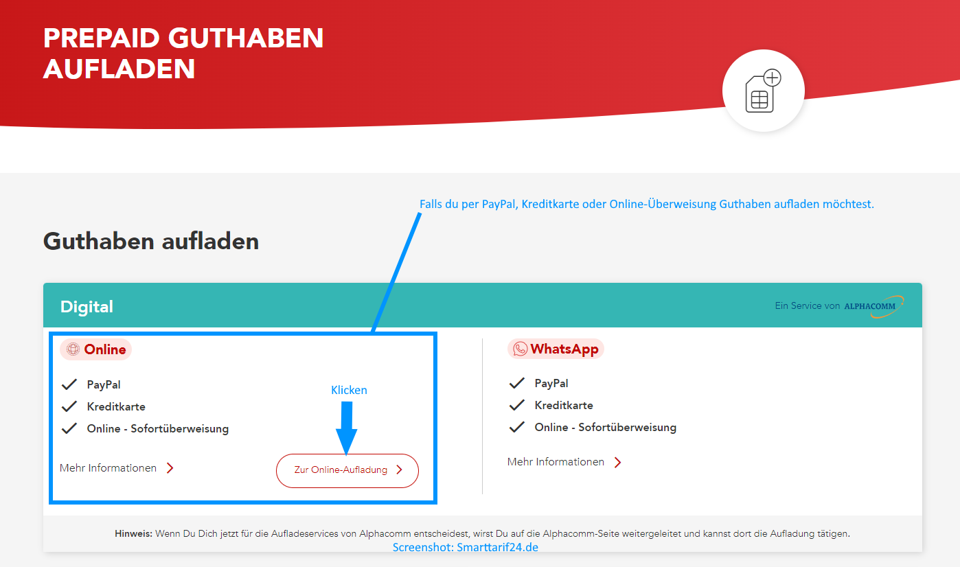 Screenshot Ay Yildiz SIM Aktivierung