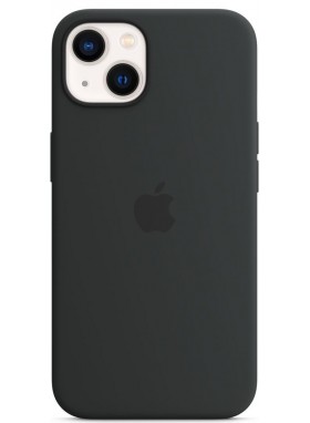Apple Cover Silikon Case mit MagSafe für iPhone 13 Mitternacht