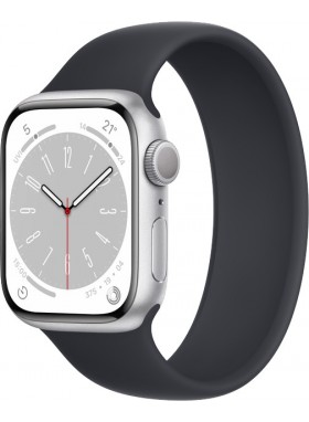 Apple Watch Series 8 Aluminiumgehäuse Solo Loop 41mm mit GPS Mitternacht