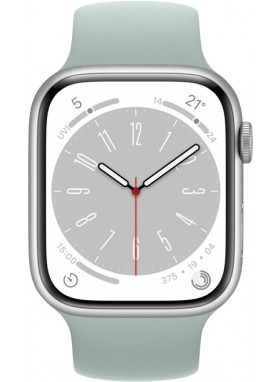 Apple Watch Series 8 Aluminiumgehäuse Solo Loop 45mm mit GPS Agavengrün