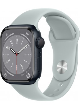 Apple Watch Series 8 Aluminiumgehäuse Mitternacht mit Sportarmband 41mm GPS + Cellular Logo