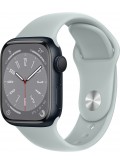 Apple Watch Series 8 Aluminiumgehäuse Mitternacht mit Sportarmband 41mm GPS + Cellular Agavengrün