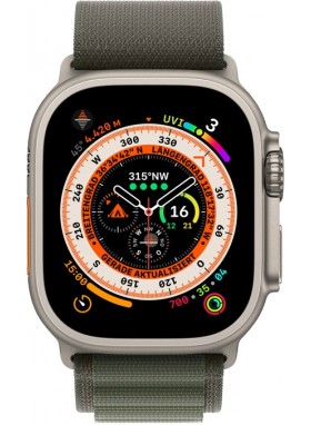 Apple Watch Ultra Titangehäuse Alpine Loop 49mm GPS + Cellular Logo
