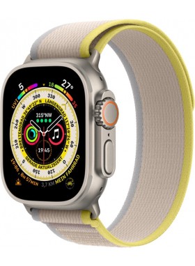 Apple Watch Ultra Titangehäuse Trail Loop 49mm GPS + Cellular Gelb/Beige