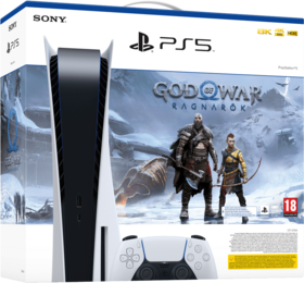 SONY PlayStation 5 Disk Edition God of War Bundle Logo