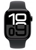 Apple Watch Series 10 GPS 46mm Aluminiumgehuse Diamantschwarz| Sportarmband Schwarz